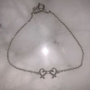 Tiffany&Co PP Double Loving Heart Bracelet